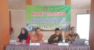 Kegiatan Rapat Kerja Pemenuhan Evidence PMPZI MA Pilot Project di MAN 1 Kota Cilegon