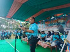 PGRI HELD THE ANNIVERSARY OF PGRI 77 TH AND NATIONAL TEACHER’S DAY.