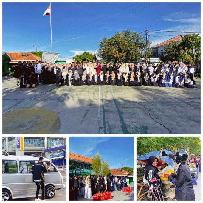 OSIS/MPK MAN 1 KOTA CILEGON BAKTI SOSIAL DITITIK SEKITAR LANDMARK CILEGON, KRANGGOT DAN PCI
