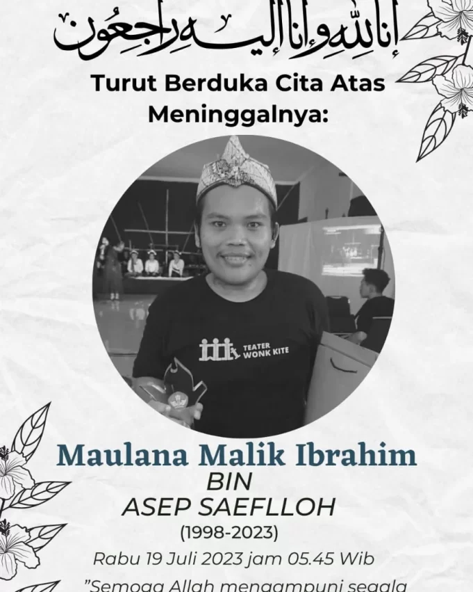 “Maulana Malik Ibrahim, Pelaku Seni Multitalenta dari Cilegon, Berpulang ke Rahmatullah”