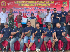 ” Karang Taruna Tunas Rawa Arum Memeriahkan HUT RI ke-78 dengan Program Senam Bulan Kemerdekaan”: “