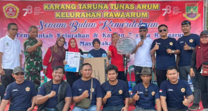 ” Karang Taruna Tunas Rawa Arum Memeriahkan HUT RI ke-78 dengan Program Senam Bulan Kemerdekaan”: “