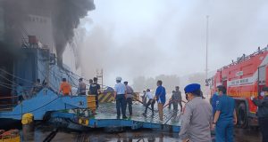 Ditpolairud Polda Banten Respon Cepat Terkait Kebakaran KMP Mutiara Berkah I