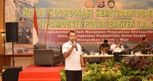 Wadirkrimsus Polda Banten Jadi Narasumber dalam Kegiatan Koordinasi Kemitraan Objek Vital untuk Meningkatkan Keamanan Wilayah