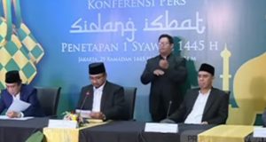 Menteri Agama Menetapkan Hari Raya Idul Fitri 1445 H