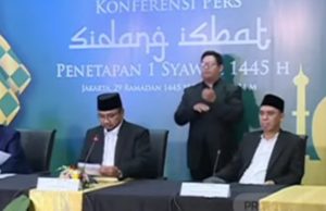 Menteri Agama Menetapkan Hari Raya Idul Fitri 1445 H