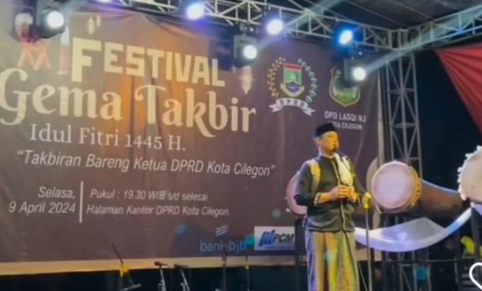 Mengusung Nilai-Nilai Keislaman DPRD Cilegon Gelar Bersama LASQI Cilegon di Festival Gema Takbir Cilegon Cilegon Revives Islamic Heritage with the Grand Takbir Festival Night