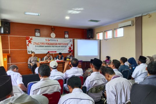 Panwascam Citangkil Ajak Warga Taman Baru Awasi Pilkada 2024 Guna Cegah Pelanggaran