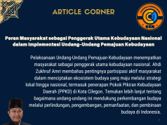 Peran Masyarakat sebagai Penggerak Utama Kebudayaan Nasional dalam Implementasi Undang-Undang Pemajuan Kebudayaan oleh Ahdi Zukhruf Amri