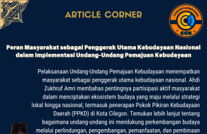 Peran Masyarakat sebagai Penggerak Utama Kebudayaan Nasional dalam Implementasi Undang-Undang Pemajuan Kebudayaan oleh Ahdi Zukhruf Amri