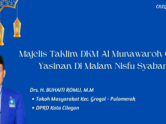 Majelis Taklim DKM Al Munawaroh Gelar Yasinan Di Malam Nisfu Syaban