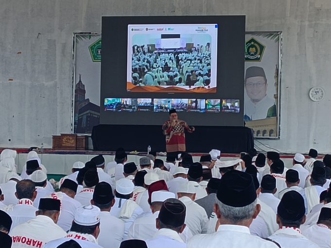 Bimbingan Manasik Haji Nasional Digelar Hybrid, Kemenag Cilegon Dampingi Jamaah di KBIHU Al Inayah