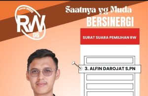 Alfin Darojat Elected as Chairman of RW 06 Rawa Arum After Winning Majority Vote