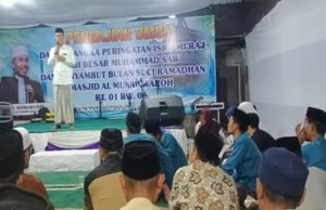 Hikmah Isra Mi’raj dan Sambut Ramadhan, DKM Al Munawaroh Gelar Pengajian Umum di tegal wangi lawas