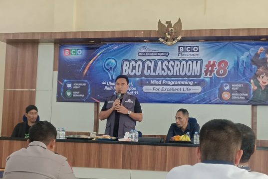 BCO Classroom Angkatan VIII Resmi Dibuka, Fokus Tingkatkan Soft Skill dan Pola Pikir Generasi Muda
